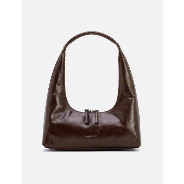 Margesherwood 【 Hobo Shoulder Women Mocha Crinkle 】 レディース
