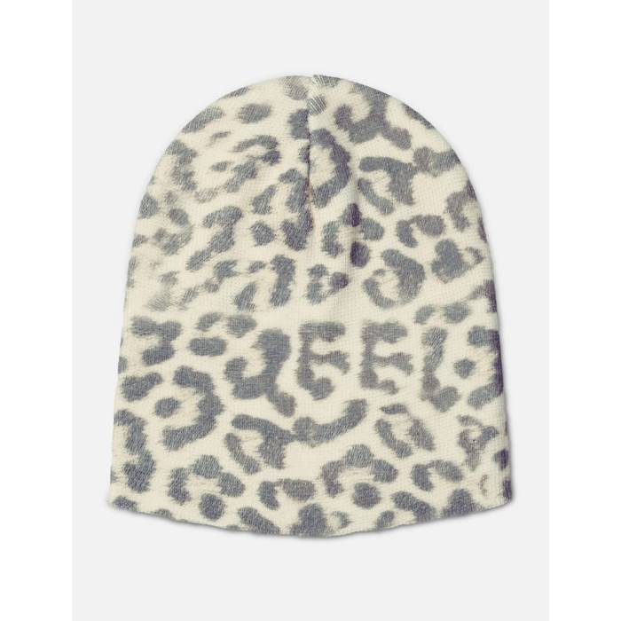 Yeel 【 Leopard Pattern Beanie Women Beige 】 ヒョウ柄 レオパード 旗がしら 鳥打ち帽 レディース ベージュ