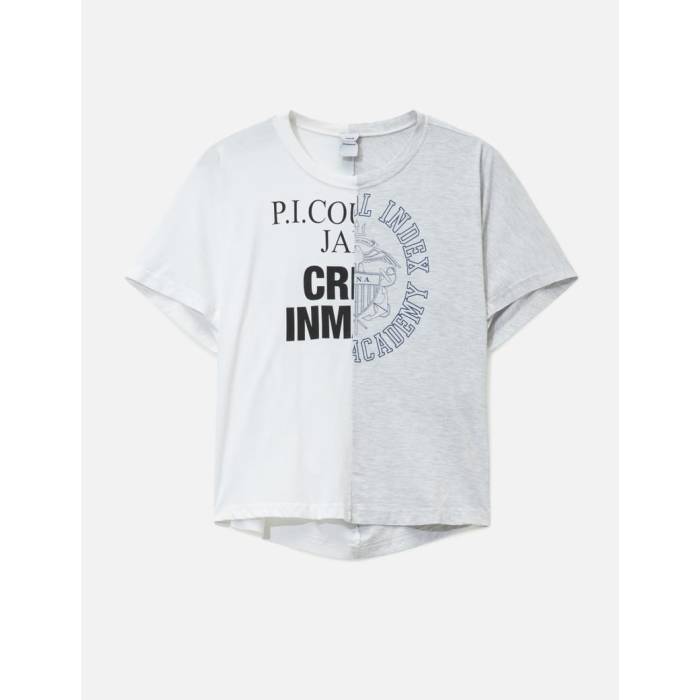 Protocol-Index 【 Fake Shoulder Seam T-Shirts Men Grey 】 Tシャツ メンズ 灰色 グレー｜スニケス