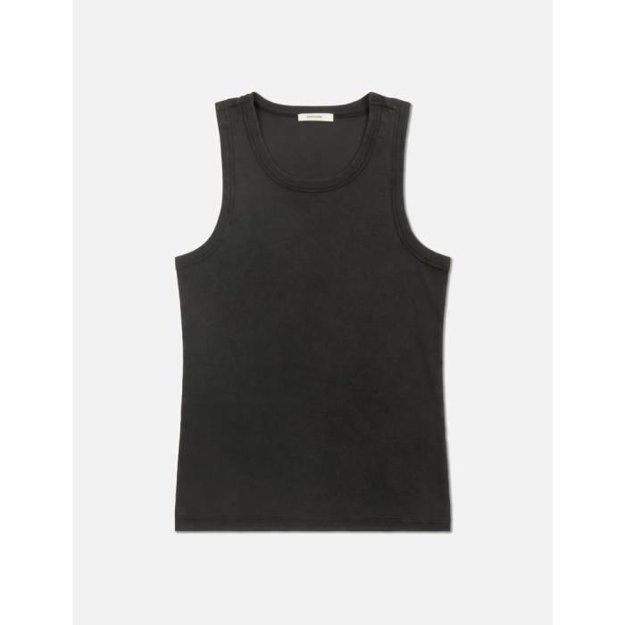 Entire Studios 【 Rib Tank Men Washed Black 】 貯蔵タンクいの一番 メンズ 黒いこと 黒いこと