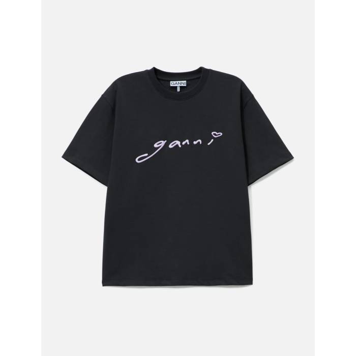 ガニー Ganni 【 T-Shirt In Grey Women Phantom 】 Tシャツ 灰色 グレー レディース｜スニケス