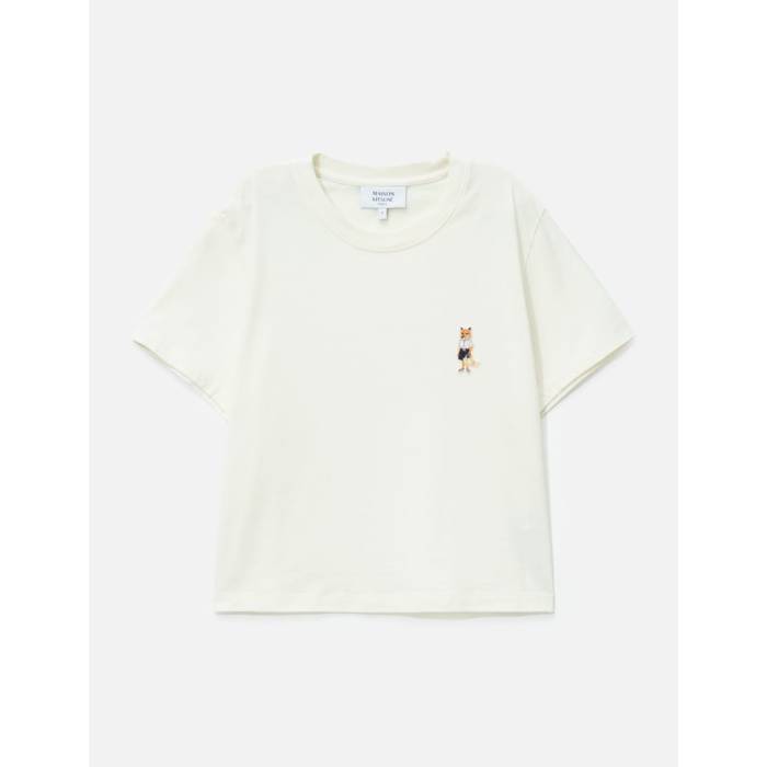 【 Dressed Fox Baby T-Shirt Women Dove 】 稲荷 ティーシャツ レディース