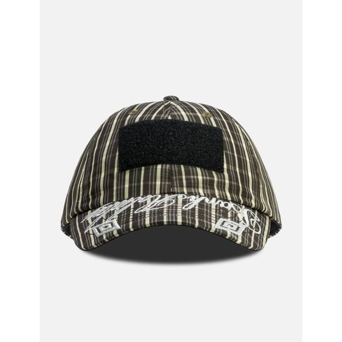 アンブロ Umbro 【 X Slam Jam Check Hazard Cap Men Beige Dark Brown 】 ジャム 旗がしら かぶり笠 メンズ ベージュ 赤銅色 赤銅色