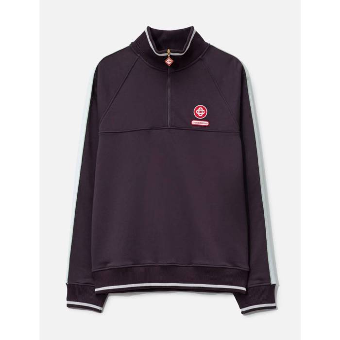 カサブランカ Casablanca 【 1/4 Zip Laurel Sweatshirt Unisex Aubergine 】 スウェット トレーナー ユニセックス|スニケス