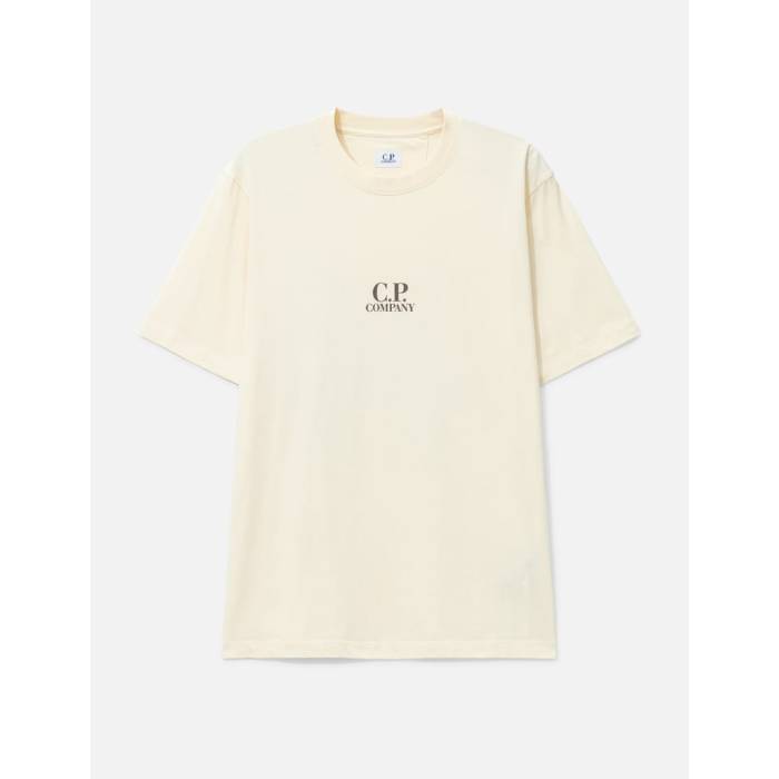 シーピーカンパニー C.p. Company 【 30/1 Jersey British Sailor Short Sleeve Logo T-Shirt Men Pistachio Shell 】 ジャージ Sleeve スリーブ ロゴ Tシャツ メンズ shell シェル