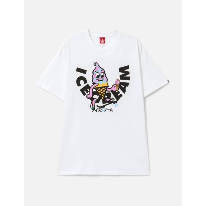 Icecream 【 Skate Cone T-Shirt Men White 】 Skate スケート Tシャツ メンズ 白色 ホワイト