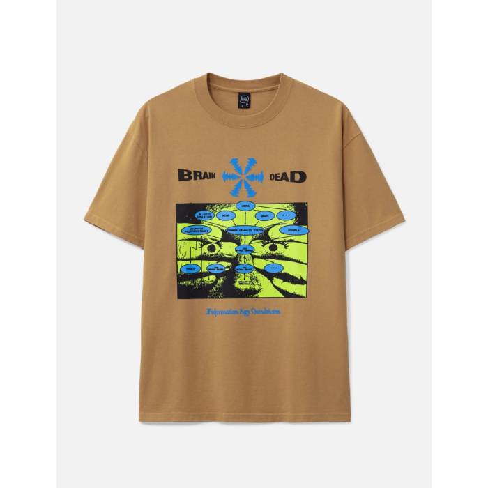 Brain Dead 【 Information Age Occultism T-Shirt Men Cumin 】 ティーシャツ メンズ