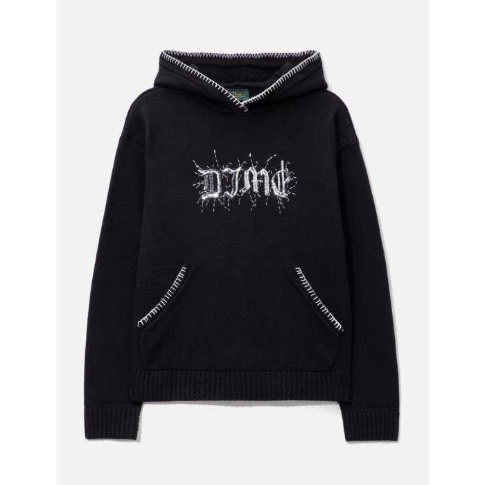 Dime 【 Hardcore Wool Hoodie Men Vintage Black 】 フーディー パーカー メンズ vintage ビンテージ・ヴィンテージ 黒いこと 黒いこと