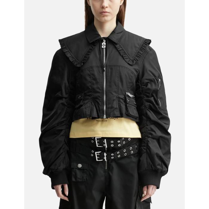 楽天市場】GANNI ガニー ジャケット Check Suiting Cropped Blazer