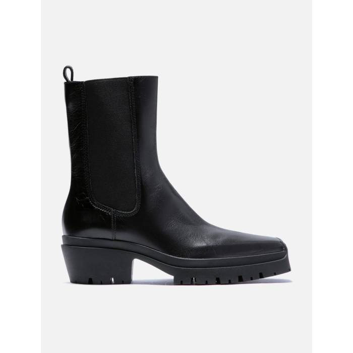 アレキサンダーワン Alexander Wang 【 Terrain Crackle Patent Leather Moto Boots Women Black 】 パテント レザー ブーツ レディース 黒色 ブラック