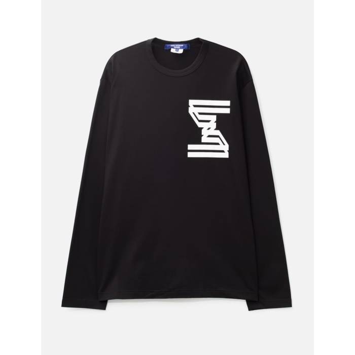 ジュンヤワタナベ Junya Watanabe Man 【 Graphic Long Sleeve T-Shirt Men Black 】 グラフィック Sleeve スリーブ Tシャツ メンズ 黒色 ブラック｜スニケス