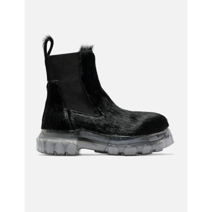 リックオウエンス Rick Owens 【 Beatle Bozo Tractor Boots Women Black 】 ブーツ レディース 黒いこと 黒いこと