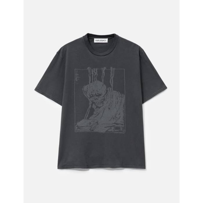 アワーレガシー Our Legacy 【 Box T-Shirt Men Angry Fan Mail Print 】 ボックス Tシャツ メンズ