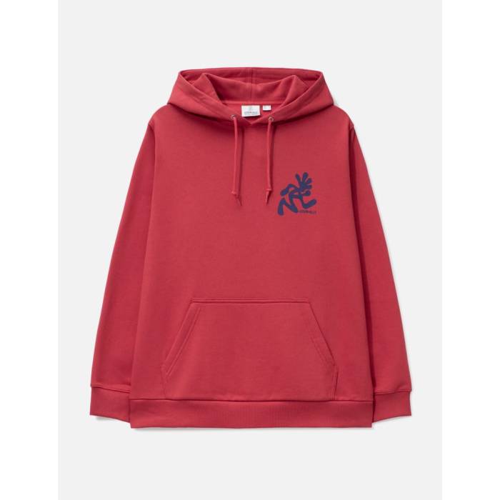 グラミチ Gramicci 【 Running Man Hooded Sweatshirt Men Crimson Red 】 ボンネット付 汗水 調教師 メンズ クリムゾン Red 赤・赤いこと