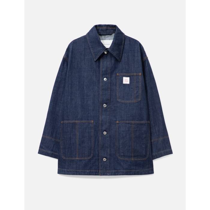 アミ Ami 【 Worker Jacket With Paris Heritage Label Unisex 402 Indigo 】 worker ワーカー Jacket ジャケット ユニセックス 藍色・インディゴ