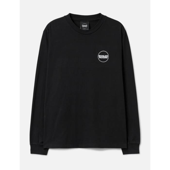 Boiler Room 【 Core Logo Long Sleeve T-Shirt 3M Unisex Black 】 コア ロゴ Sleeve スリーブ Tシャツ ユニセックス 黒色 ブラック｜スニケス