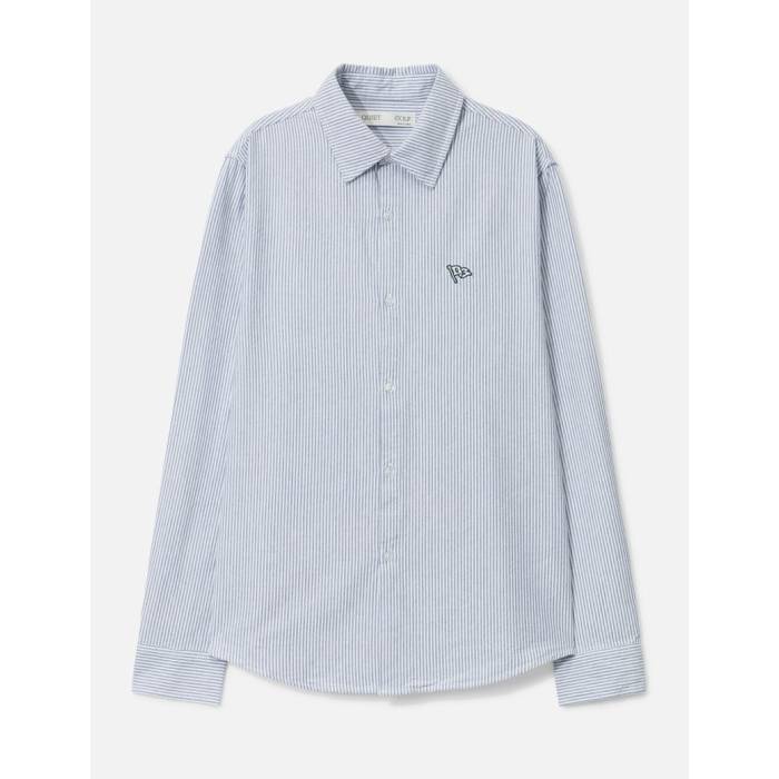 Quiet Golf 【 Oxford Button Up Men Navy 】 オックスフォード メンズ 紺色 ネイビー