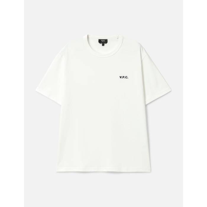 アー・ペー・セー A.p.c. 【 Boxy Petit Vpc T-Shirt Men Blanc / Dark Navy 】 Tシャツ メンズ ブランク 紺色 ネイビー