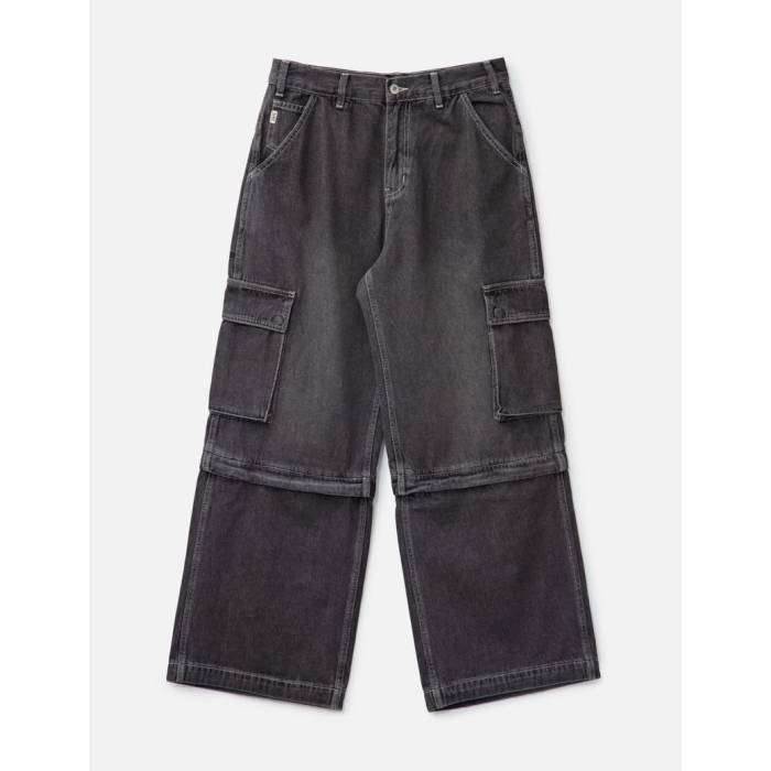 Perks And Mini 【 Ratchet Wide Leg Jeans Unisex Black Wash 】 ジーンズ ユニセックス 黒色 ブラック