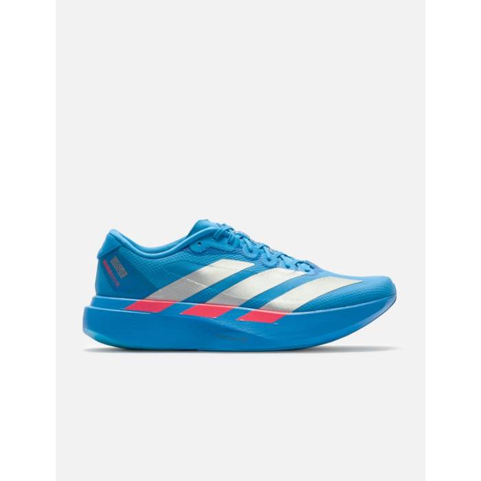 アディダス Adidas Originals 【 Adizero Evo Sl Woven Men Solar Blue / Silver Metallic / Lucid Red 】 アディゼロ Woven ウーブン メンズ 青碧 青碧 Silver しろがね色・しろがね色 Red 赤・赤いこと