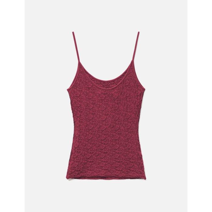 Anggae 【 Textured Camisole Women Red 】 レディース Red 赤・赤いこと