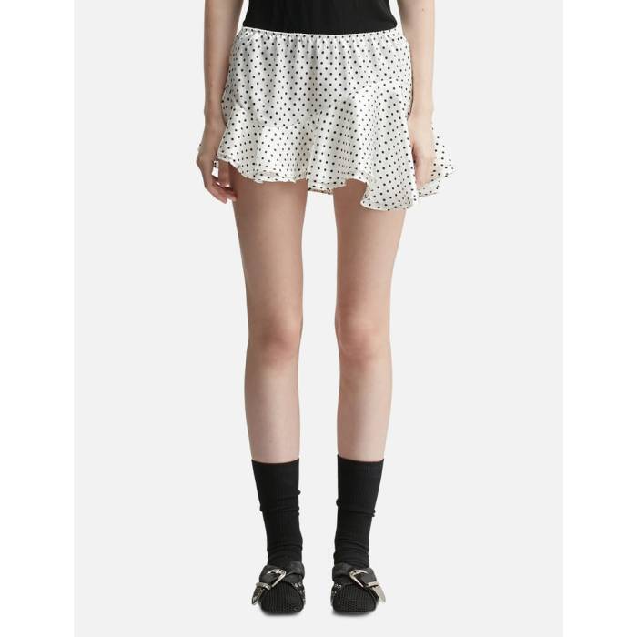 Sandy Liang 【 Zeno Skirt Women White 】 レディース 白色 ホワイト