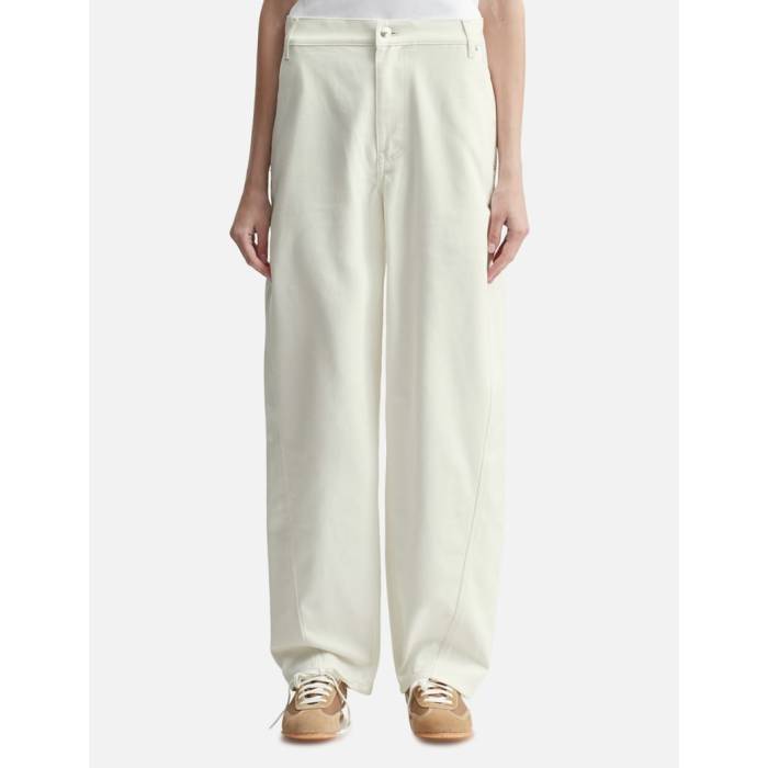 【 Tapered Jeans Women Parchment White 】 デニム レディース 白いこと 白いこと