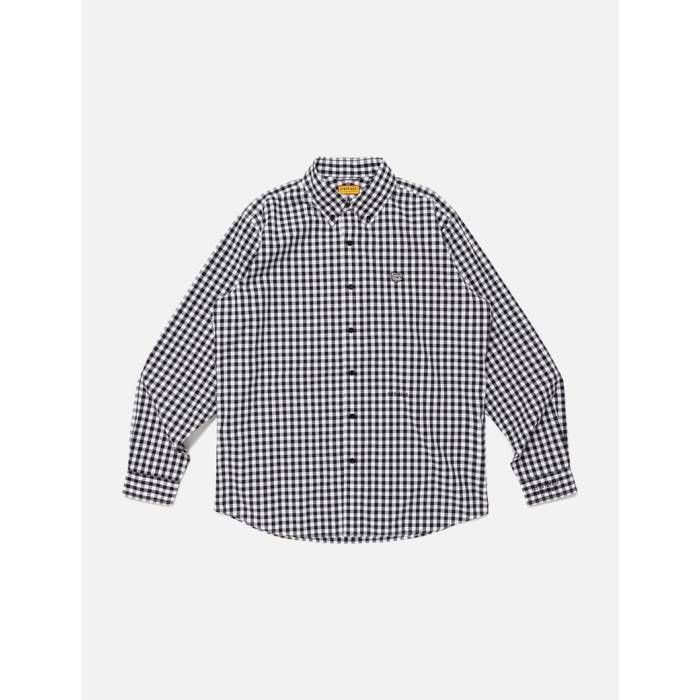 ヒューマンメイド Human Made 【 Gingham Check Button Down Shirt Unisex Black 】 ダウン ユニセックス 黒色 ブラック