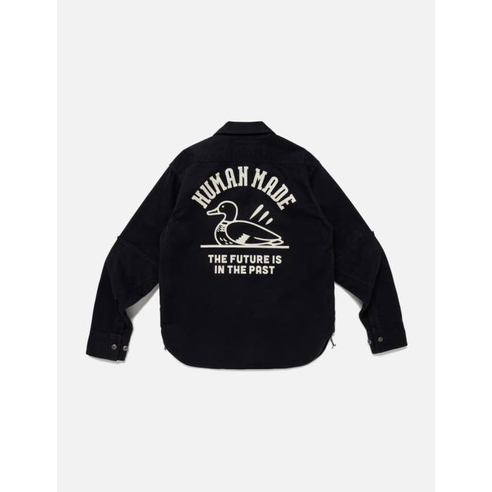 ヒューマンメイド Human Made 【 Work Shirt Unisex Navy 】 ワークシャツ ユニセックス 紺色 ネイビー