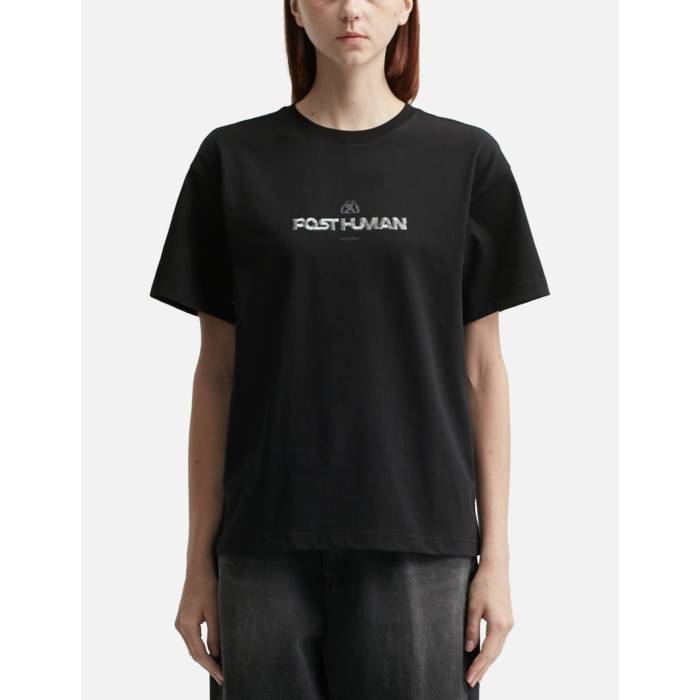 アーダーエラー Ader Error 【 Post Human T-Shirt Unisex Black 】 Tシャツ ユニセックス 黒色 ブラック