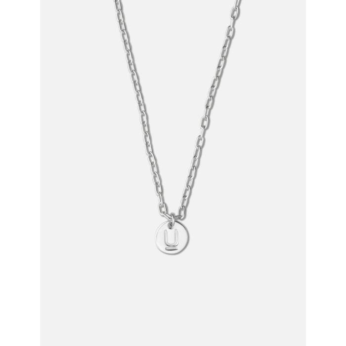アンダー取りまかなう Undercover 【 Up1F4N01 Logo Necklace Men Silver 】 ロゴタイプ 首飾り メンズ Silver しろがね色・しろがね色