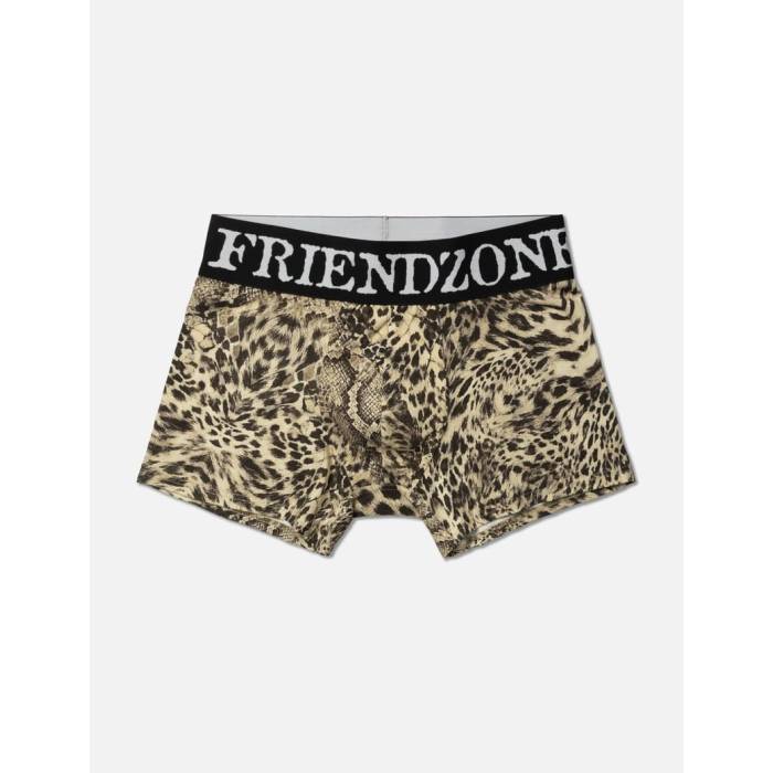 Thought We Friends 【 Zane Screen-Printed Boxer Briefs Men Leopard (Black/Beige) 】 メンズ ヒョウ柄 レオパード