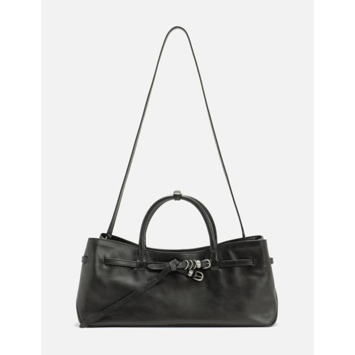 Margesherwood 【 Grandma Used Bag Women Black Pull-Up 】 バッグ レディース 黒色 ブラック
