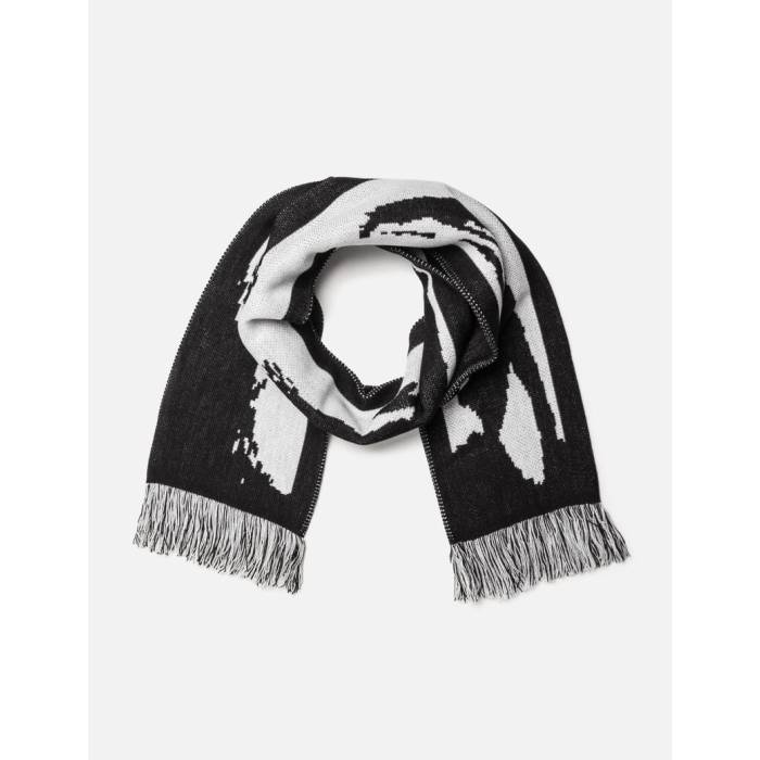 Perks And Mini 【 Team Sandbar Scarf Unisex Black/White 】 Team チーム スカーフ ユニセックス 黒色 ブラック 白色 ホワイト