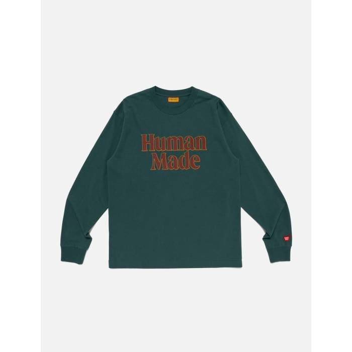 ヒューマンメイド Human Made 【 Graphic Long Sleeves T-Shirt Unisex Green 】 グラフィック Tシャツ ユニセックス green 緑・グリーン｜スニケス