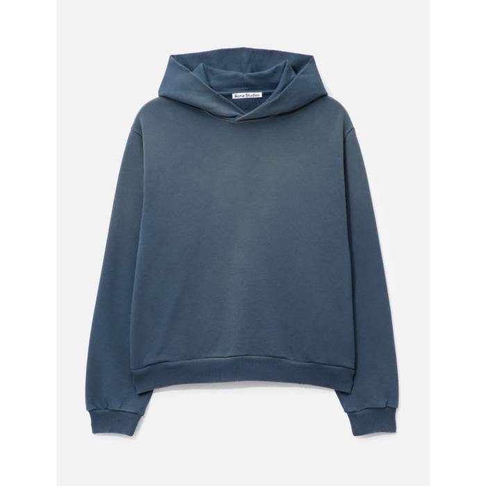 アクネストゥディオズ Acne Studios 【 Fleece Logo Hoodie Unisex Deep Blue 】 フリース ロゴタイプ フーディー パーカー ユニ一発やる ディープ 青碧 青碧