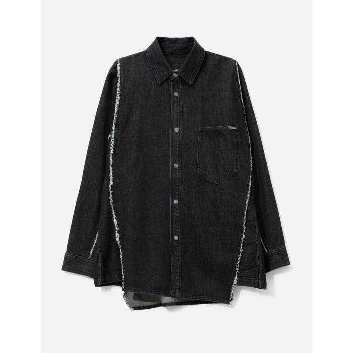 Songzio 【 Polyptych Embroidered Denim Shirt Men L.grey 】 ジーンズ メンズ