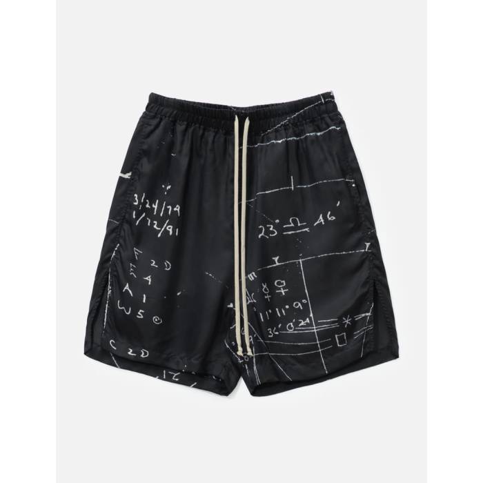 リックオウエンス Rick Owens 【 Boxers With Printed Astro Men Black/ Milk/ Black Plaid 】 メンズ 黒色 ブラック｜スニケス