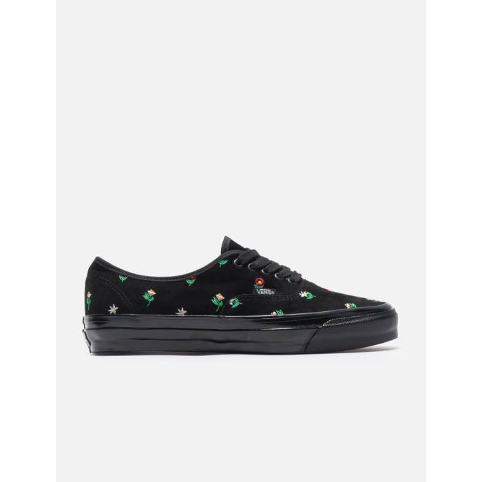 ヴァンズ Vans 【 Otw Authentic 44 Men Flower Print Black 】 オーセンティック メンズ 黒いこと 黒いこと
