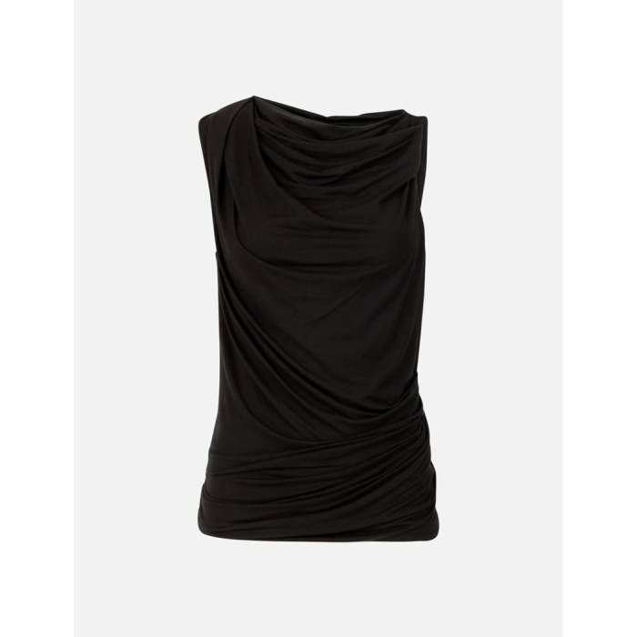 Entire Studios 【 Drape Tank Women Black 】 貯蔵タンクとっ始め レディース 黒いこと 黒いこと
