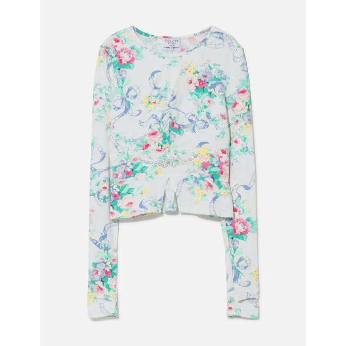 Collina Strada 【 Long Sleeve Gina Tee Women Laurel Ashleigh Floral 】 Sleeve 捩り プルオーバー レディース