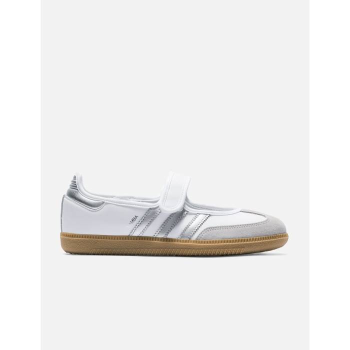 アディダス Adidas Originals 【 Samba Jane Women Cloud White / Silver Metallic / Gum 】 サンバ レディース 白色 ホワイト Silver 銀色・シルバー|スニケス