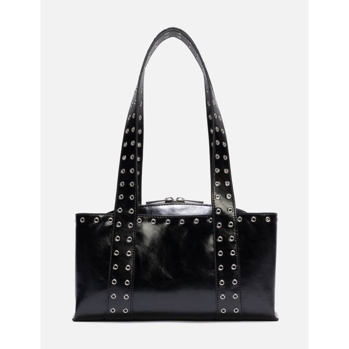 Osoi 【 Shell Duffel Mini Women Black Eyelets 】 shell シェル ダッフル レディース 黒色 ブラック|スニケス