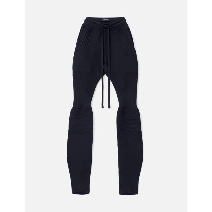 アンダー覆いかぶせる Undercover 【 Uc2E4504 Knit Biker Pants Men Black 】 編み物 メンズ 黒いこと 黒いこと