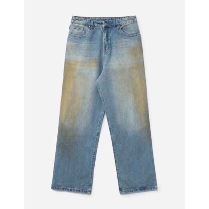 Basketcase 【 Lax Baggy Denim Men Mud Wash 】 デニム メンズ