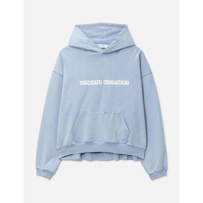Puppet Theater 【 Pt Block Hoodie Men Blue 】 フーディー パーカー メンズ 青碧 青碧
