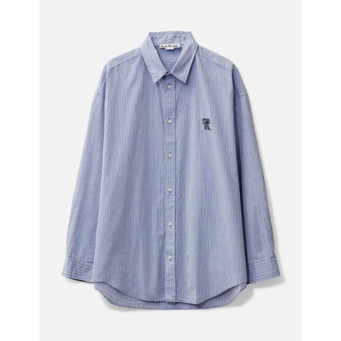 アクネストゥディオズ Acne Studios 【 Button-Up Shirt Men Blue/Black 】 メンズ 青色 ブルー 黒色 ブラック