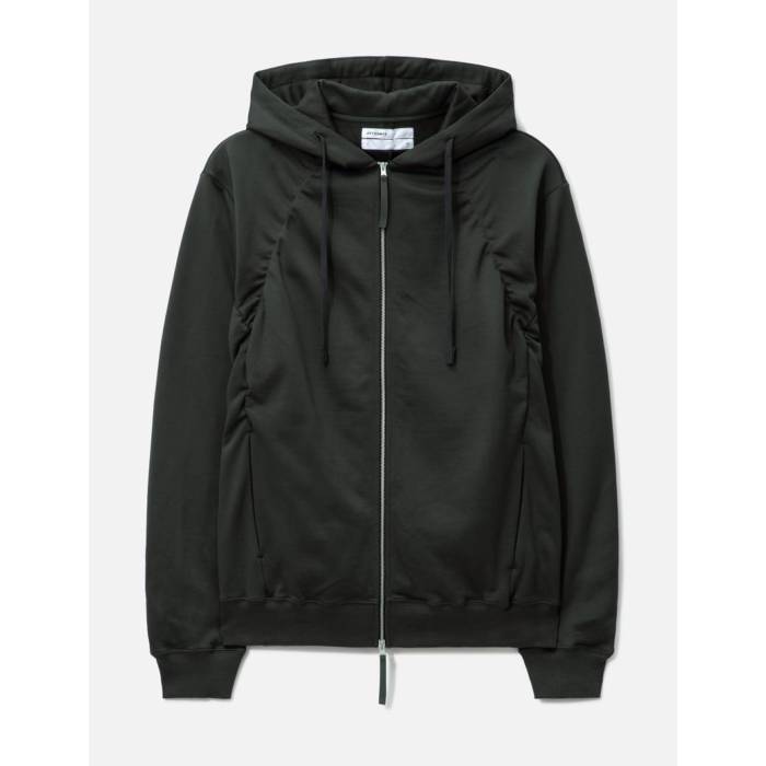 Attempt 【 Pleated Hooded Sweatshirt Men Dark Brown 】 ボンネット付 汗水 調教師 メンズ 赤銅色 赤銅色