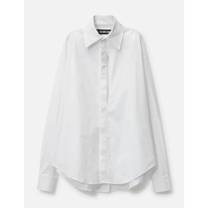 Lgn Louis Gabriel Nouchi 【 Ls Shirt With Asymmetrical Opening Men White 】 メンズ 白色 ホワイト