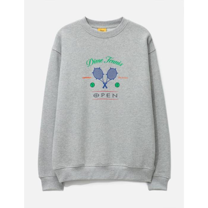 Dime 【 Court Crewneck Men Heather Gray 】 厚地の外套 メンズ heather ギョリュウモドキ gray 薄墨色・薄墨色・薄墨色